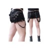 Gothic Lady Hot Pant Black Cotton Mini Skirt Women Gothic Pant